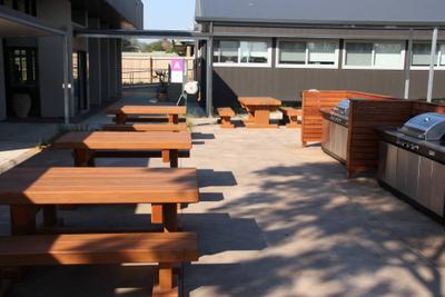 Iron Queen - Table Setting Outdoor Dining Sets - handcrafted Australian timber outdoor furniture, view 3