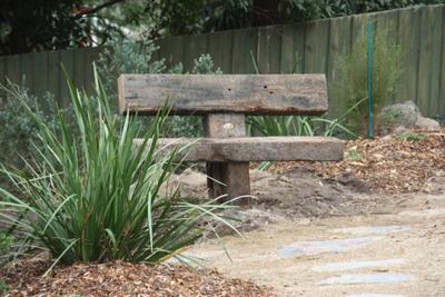 Rustic Anchor Outdoor Bench Seats - handcrafted Australian timber outdoor furniture, view 1
