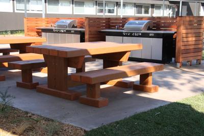 Iron Queen - Table Setting Outdoor Dining Sets - handcrafted Australian timber outdoor furniture, view 1