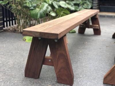 Signature TK Outdoor Bench Seats - handcrafted Australian timber outdoor furniture, view 1