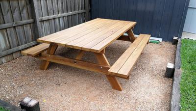 Traditional TK - Table Setting Outdoor Dining Sets - handcrafted Australian timber outdoor furniture, view 6