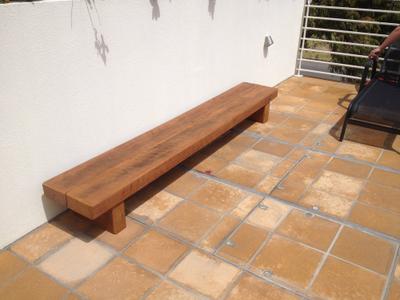 Iron Sedis Outdoor Bench Seats - handcrafted Australian timber outdoor furniture, view 5