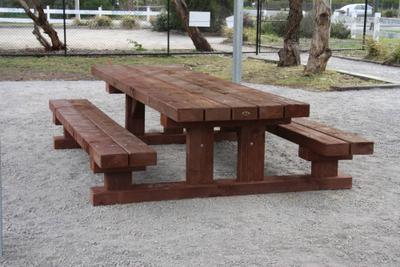 Communal Titan - Table Setting Outdoor Dining Sets - handcrafted Australian timber outdoor furniture, view 5