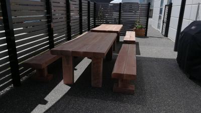 Iron Block - Table Setting Outdoor Dining Sets - handcrafted Australian timber outdoor furniture, view 6