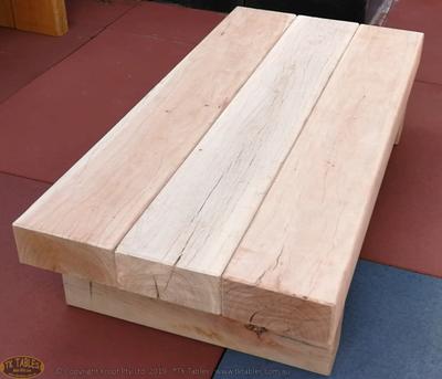 Iron Base Outdoor Coffee Tables - handcrafted Australian timber outdoor furniture, view 6