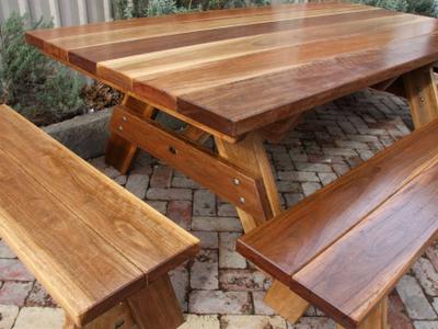 Signature TK - Table Setting Outdoor Dining Sets - handcrafted Australian timber outdoor furniture, view 3