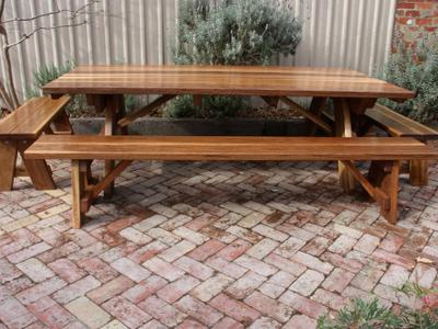 Signature TK - Table Setting Outdoor Dining Sets - handcrafted Australian timber outdoor furniture, view 5