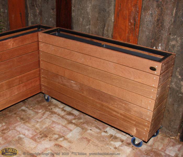 Wooden Planter Box Screen Dividers