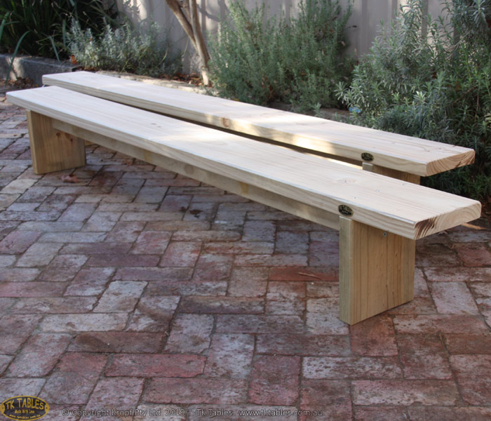 Conventional Wooden Bench Seat