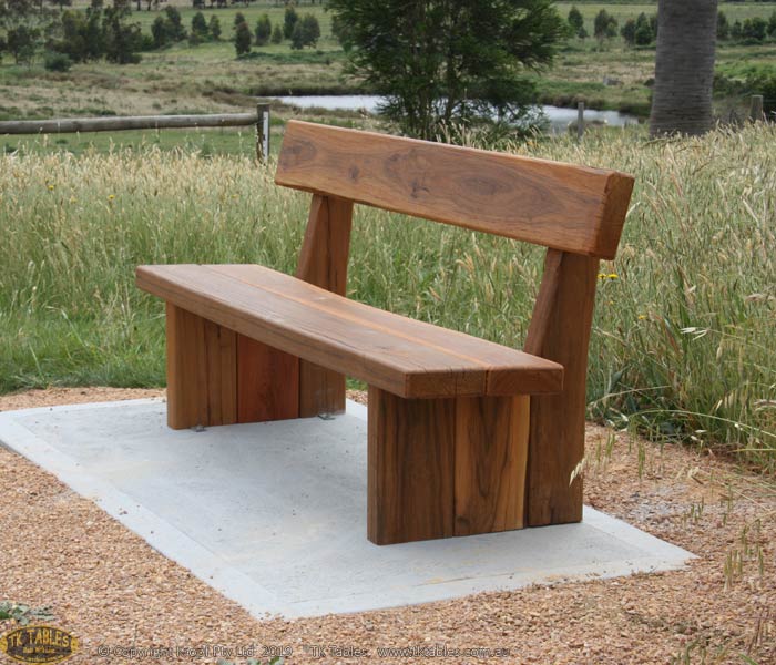 Memorial Wooden Bench Seat Outdoor, Wooden Bench Seats Outdoor