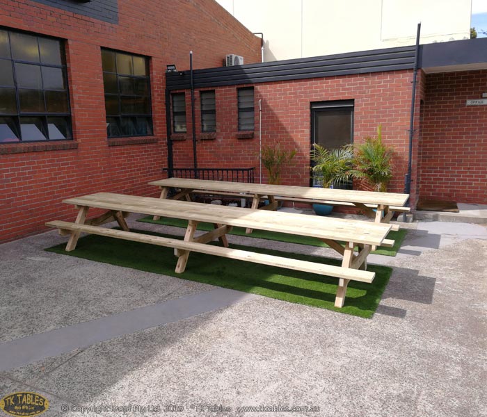 Conventional Wooden Picnic Table