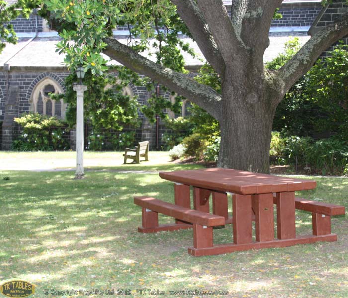 Compact T Design Outdoor Timber Furniture Table