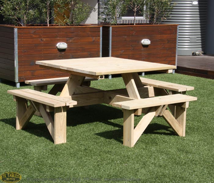 Square or Round Outdoor Timber Furniture
